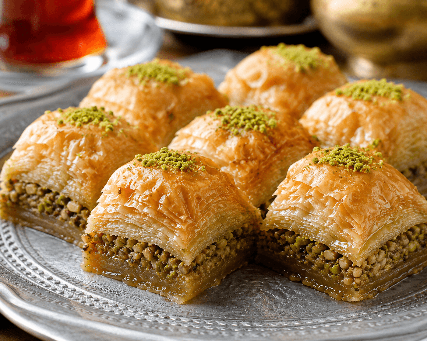 بقلاوة أو شكر بارة — حلوى بالشيرة