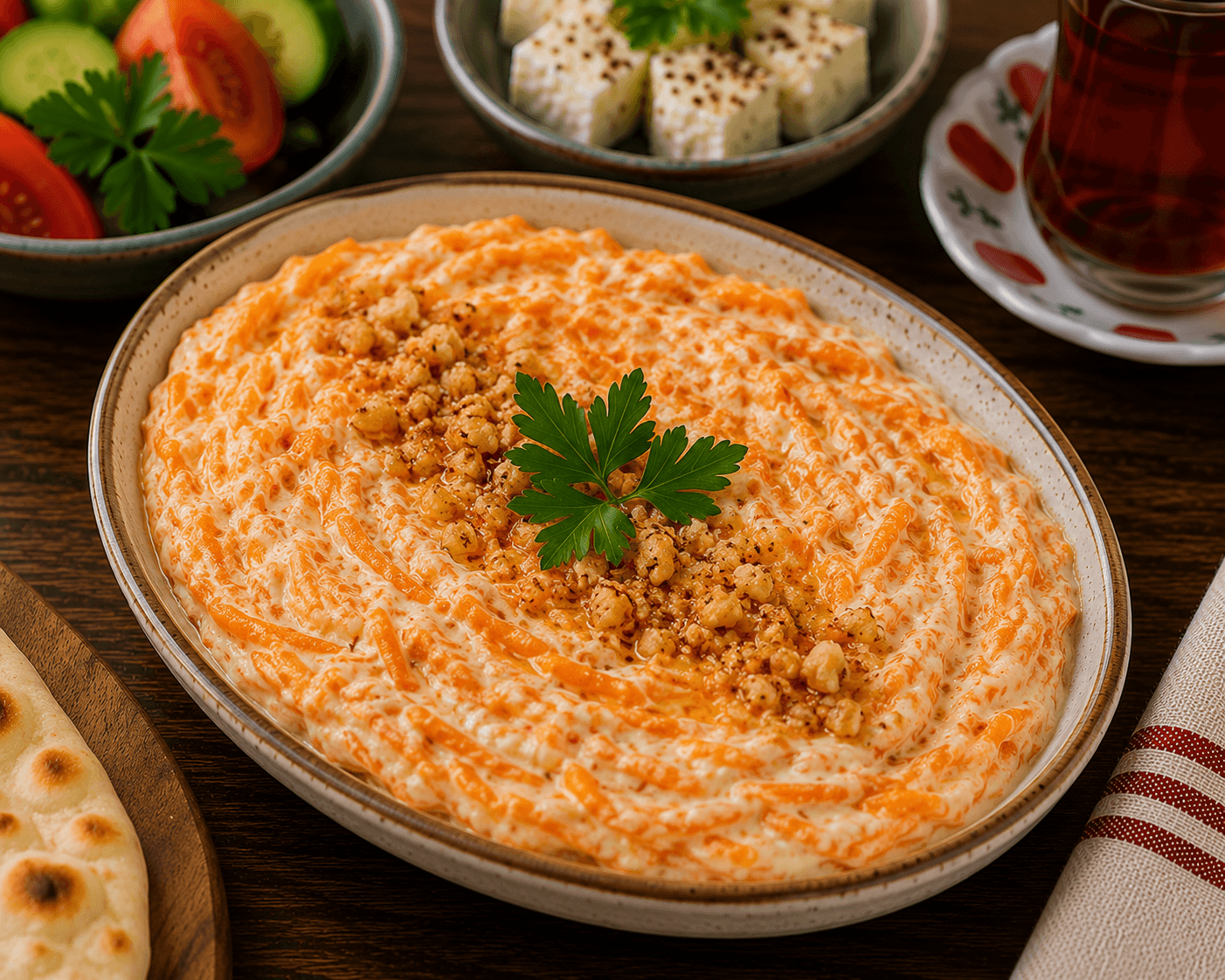 جزر بالطحينة واللبن